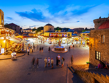Hippocrates fountain, Rhodes Old Town
