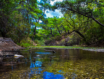 Seven Springs waterfall, Rhodes